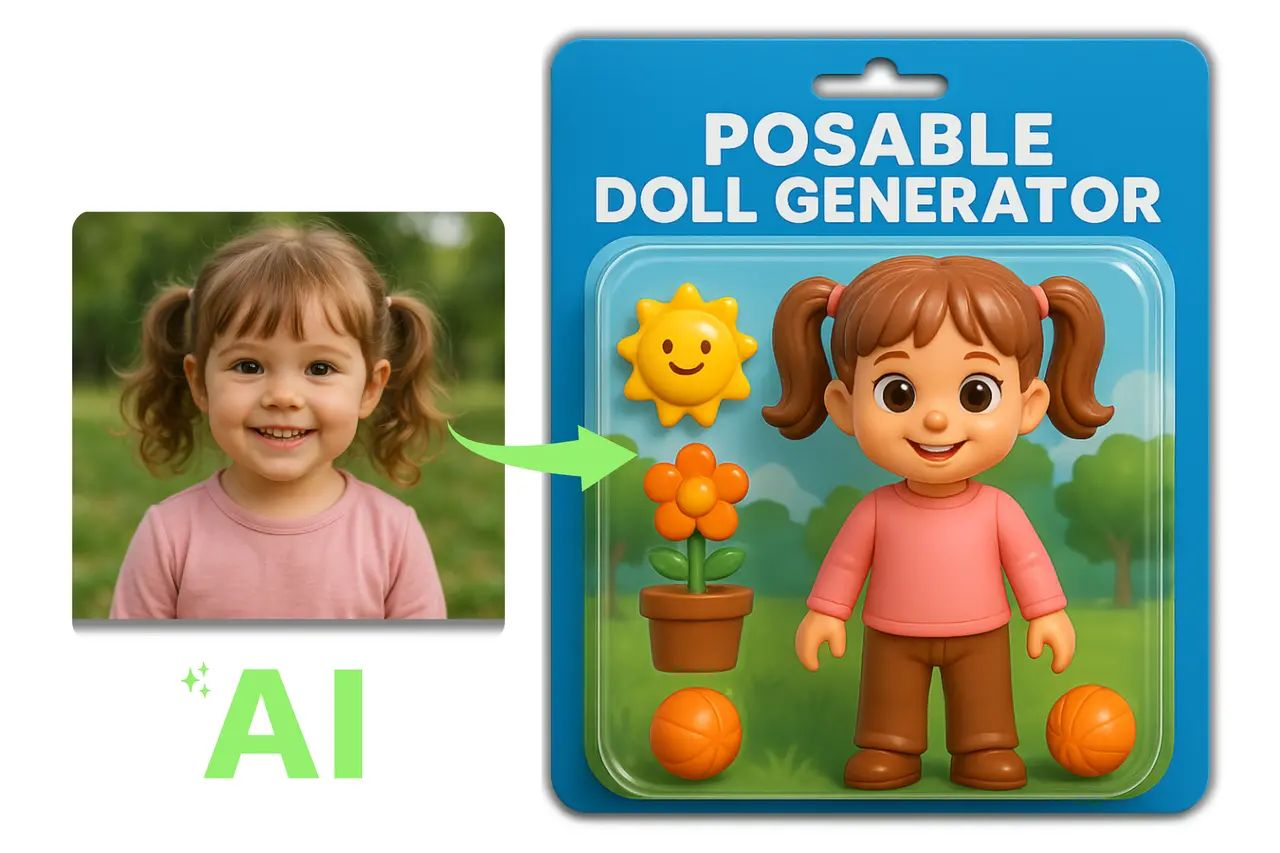 Turn into Dolls with the AI Action Figure Generator